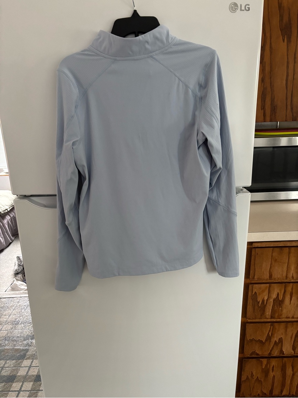 Mondetta Light Blue Ribbed Quarter-Zip Pullover - Picture 3 of 4